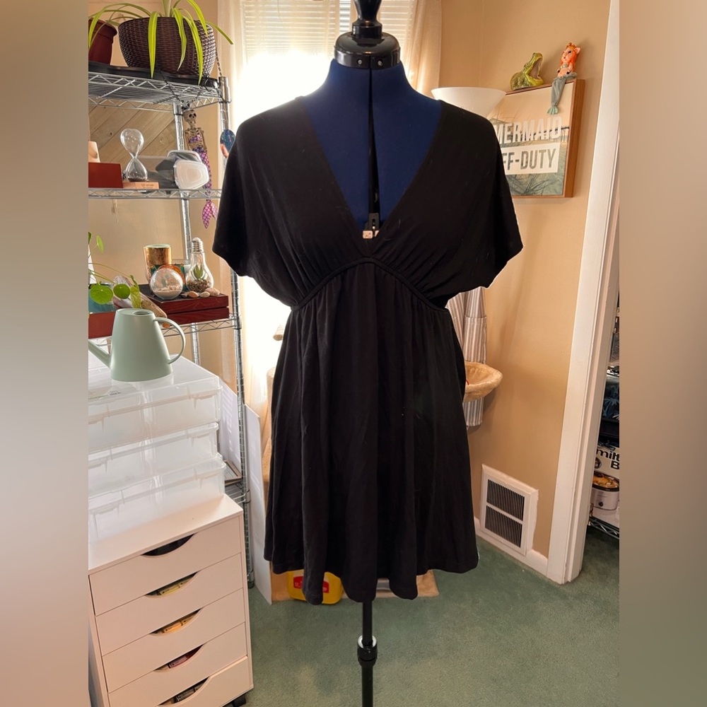 Black mini dress